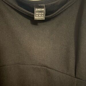 SHEIN Elegant Black Blouse